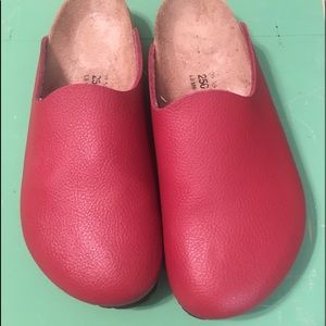 Red Birkenstock’s size 39